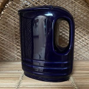 Mid Century Modern Hall Vintage Cobalt Blue Refrigerator Pitcher